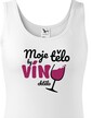 Dámske tričko - Moje telo by víno chcelo