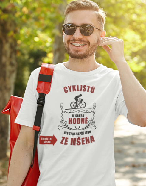 Pánské tričko - Cyklistov je veľmi veľa