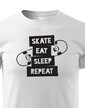 Detské tričko Skate-eat-sleep-repeat