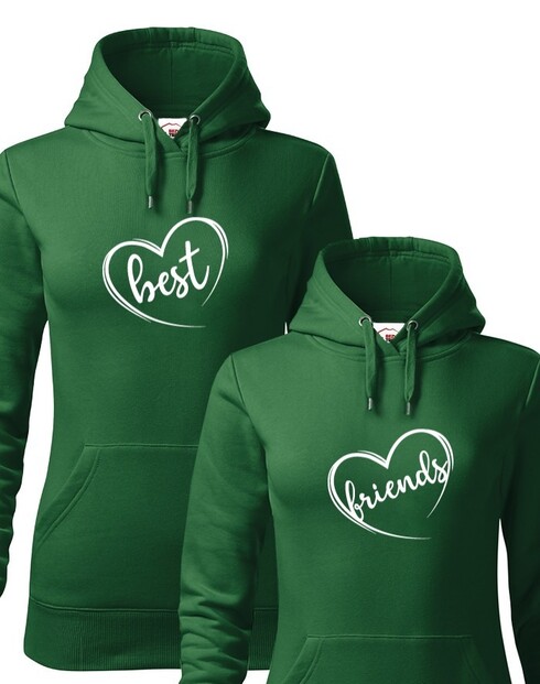 Dámská/Detská mikina Best Friends so srdcom