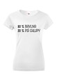 Dámské tričko -80 % bavlna, 20 % psie chlpy