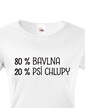 Dámské tričko -80 % bavlna, 20 % psie chlpy