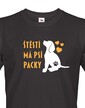 Pánské tričko -Šťastie má psi labky
