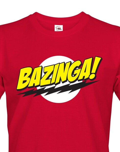 Pánské tričko Bazinga -Teorie velkého třesku