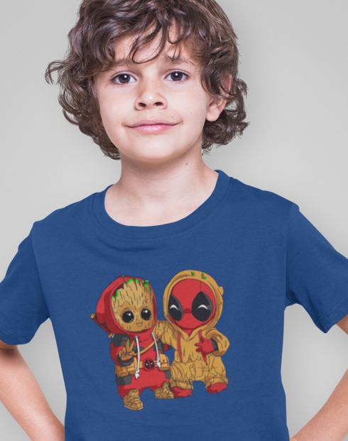 Detské tričko Deadpool a Groot