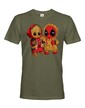 Pánske tričko Deadpool a Groot