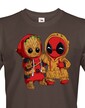 Pánske tričko Deadpool a Groot