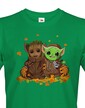 Pánske tričko Majster Yoda a Groot
