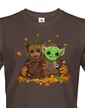 Pánske tričko Majster Yoda a Groot