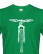 Pánske tričko MTB s horským bicyklom