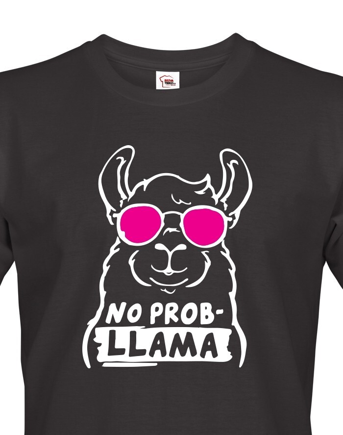 Pánske tričko No Prob - LLama