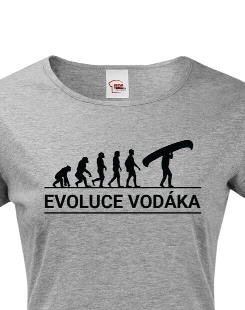Dámske tričko Evolúcia vodáka