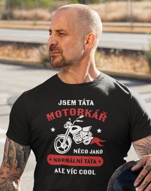 Pánske tričko Tato motorkár