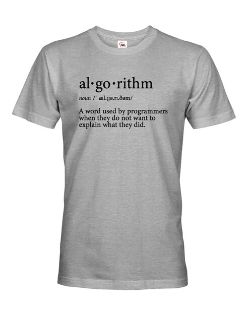 Pánske tričko Algorithm