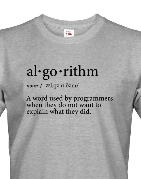 Pánske tričko Algorithm