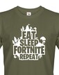 Pánske tričko Eat Sleep Fortnite Repeat
