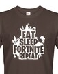 Pánske tričko Eat Sleep Fortnite Repeat