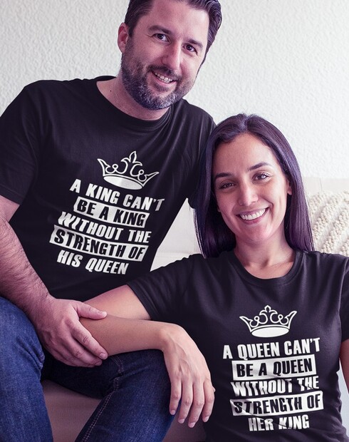 Tričká pre páry King a Queen