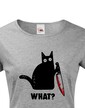 Dámske tričko s mačkou What