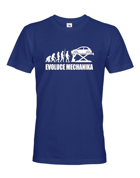 Pánske tričko Evolúcia mechanika