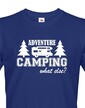 Pánske tričko s karavanom -Adventure Camping