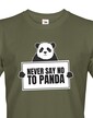 Pánske tričko Never say no to Panda