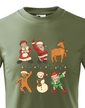 Detské tričko Vianočné postavičky