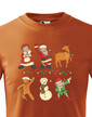 Detské tričko Vianočné postavičky