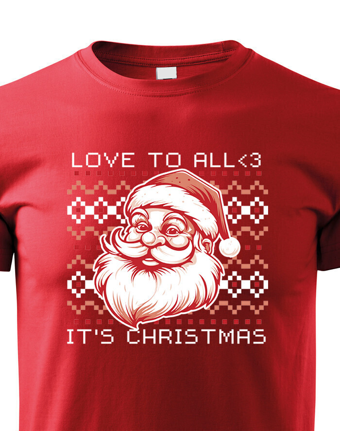 Detské tričko Vianočný Santa