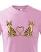 Detské tričko Mačacie dvojičky