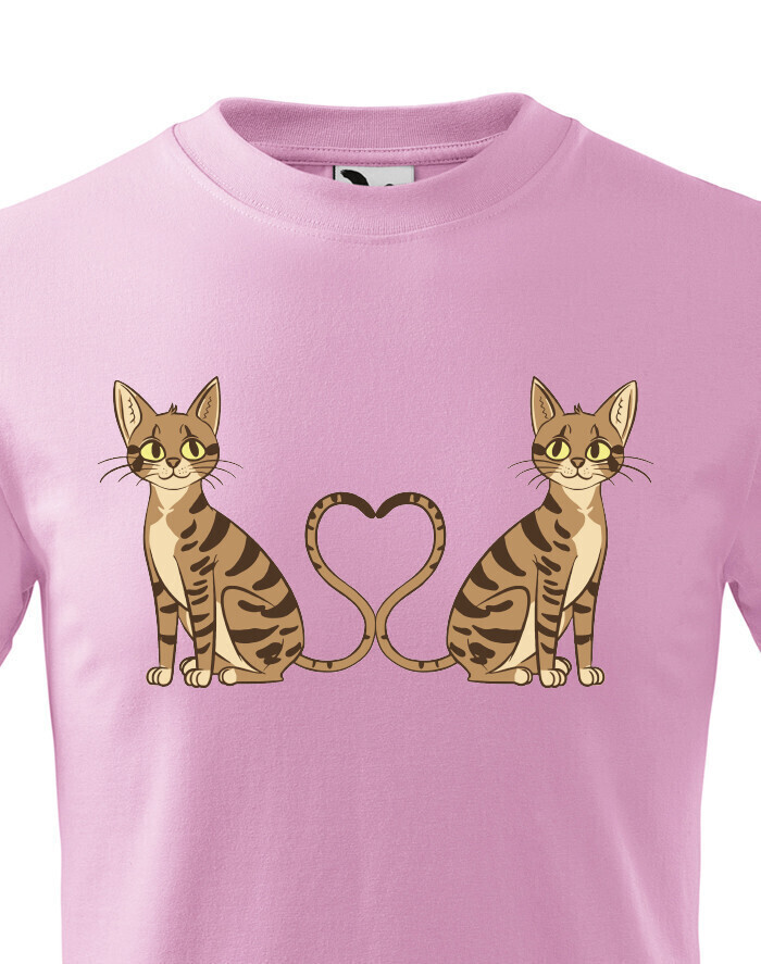 Detské tričko Mačacie dvojičky