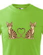 Detské tričko Mačacie dvojičky
