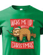 Detské tričko Zobuďte ma až ked budú Vianoce