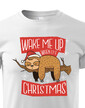 Detské tričko Zobuďte ma až ked budú Vianoce