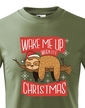 Detské tričko Zobuďte ma až ked budú Vianoce