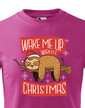 Detské tričko Zobuďte ma až ked budú Vianoce
