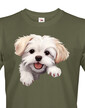 Pánské tričko Maltézsky psík