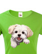 Dámské tričko Maltézsky psík