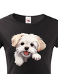 Dámské tričko Maltézsky psík