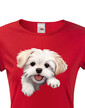 Dámské tričko Maltézsky psík