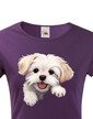 Dámské tričko Maltézsky psík