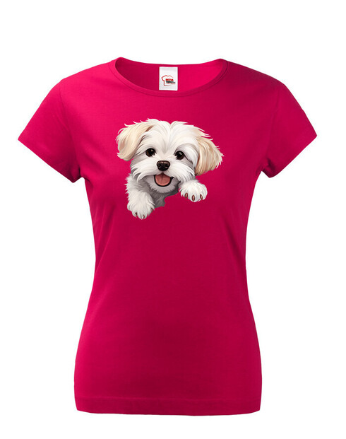 Dámské tričko Maltézsky psík