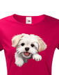 Dámské tričko Maltézsky psík