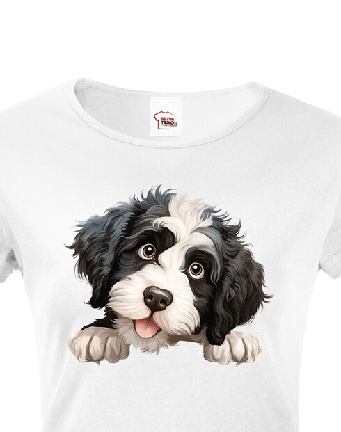 Dámské tričko Portugalský vodný pes