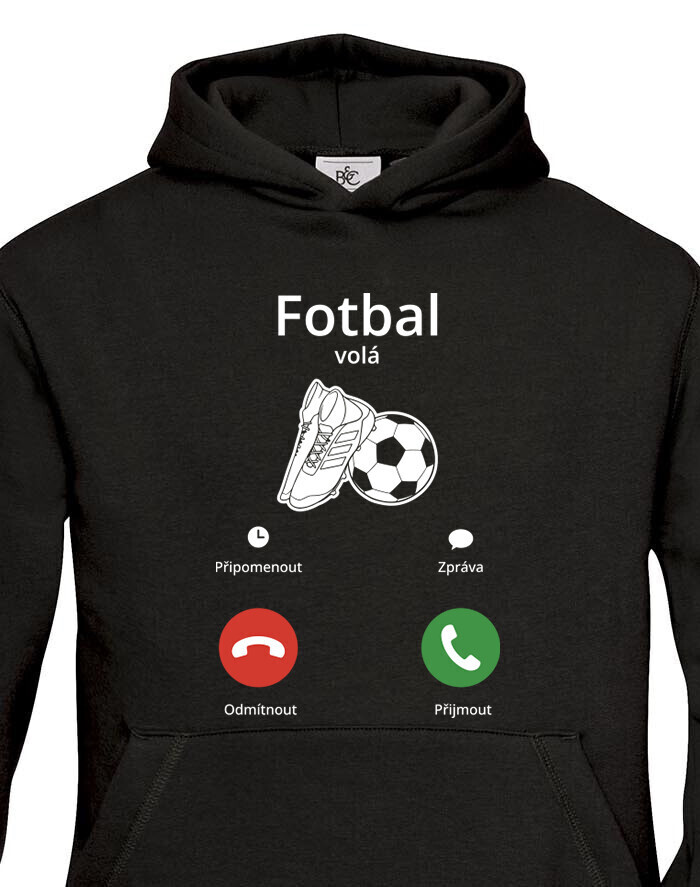 Detská mikina Futbal volá