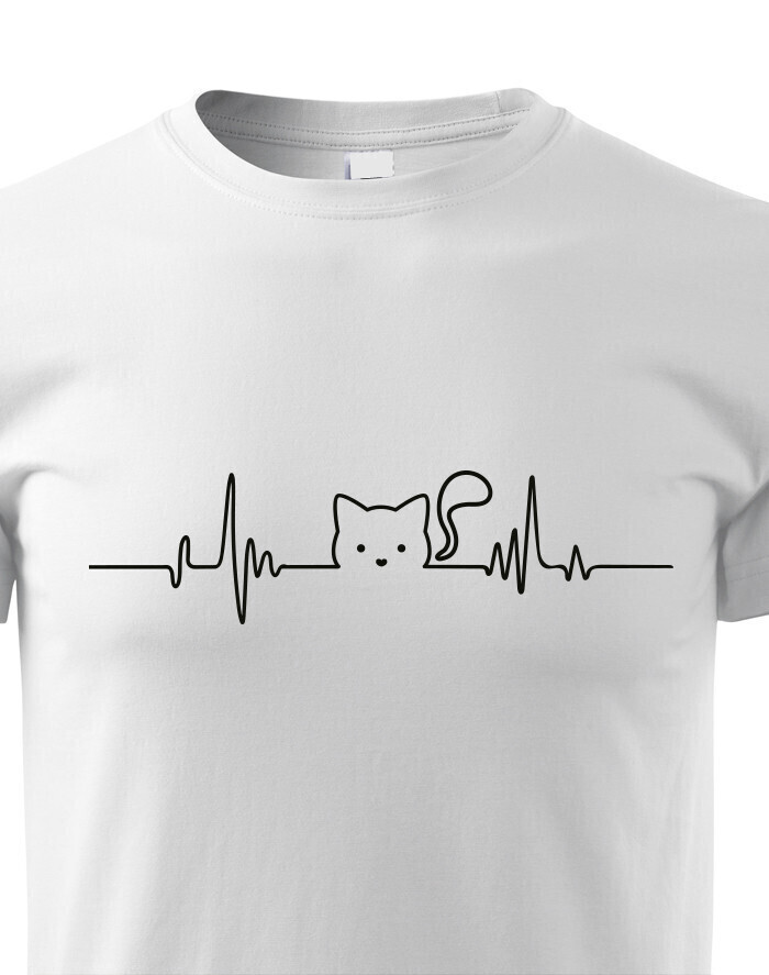 Dětské triko tep kočky 2