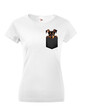 Dámské tričko Nemecký pinč v kapsičce