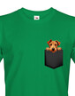 Pánské tričko Írsky teriér v kapsičce