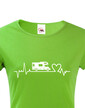 Dámské tričko Ekg obytný vůz