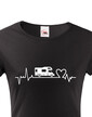 Dámské tričko Ekg obytný vůz